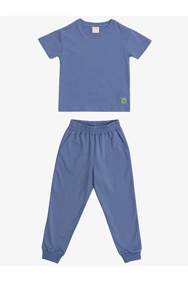 Детский комплект для девочек с коротким рукавом Levi Colony Kids Minojoy, Colonial Blue — фото 4