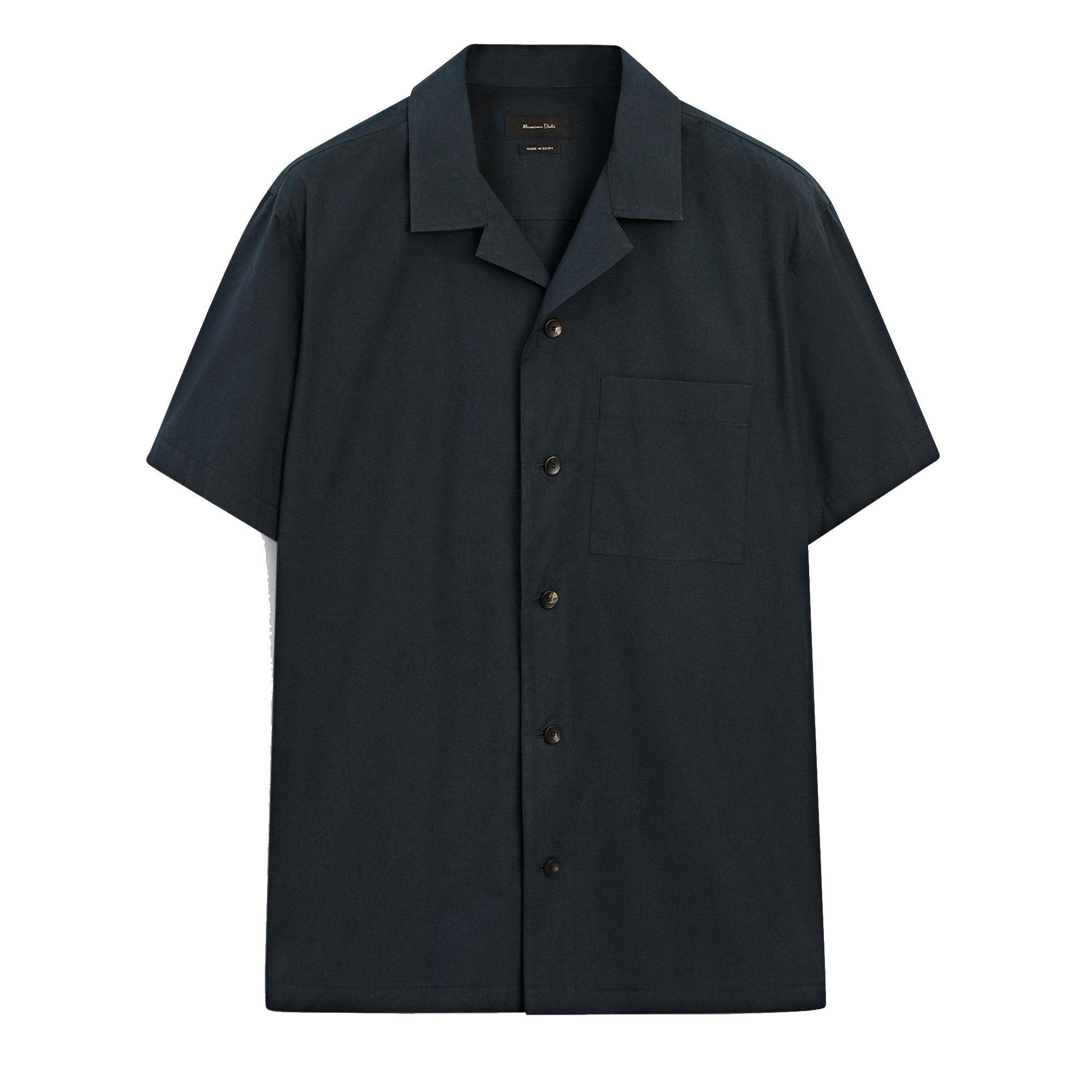 

Рубашка Massimo Dutti 100% cotton poplin, синий