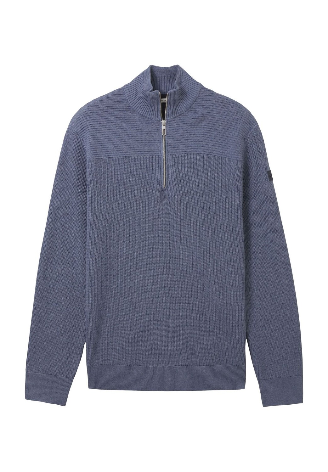 

Мужской хлопковый свитер с тройным воротником TOM TAILOR, цвет Vintage Ind