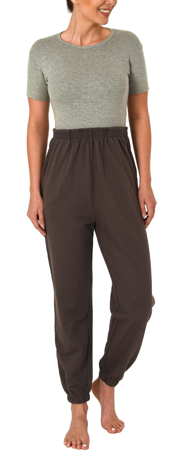 

Трусы NORMANN Pflegeoverall Jogging Look Rückenreißverschlus kurzärmlig langem Be, серый