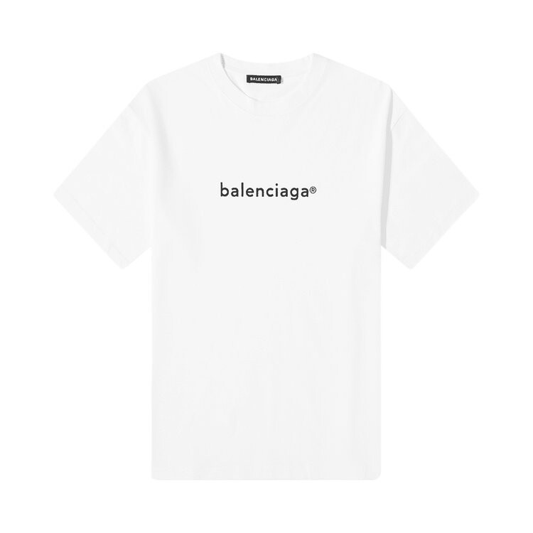 

Футболка Balenciaga New Copyright Logo T-Shirt 'White', белый