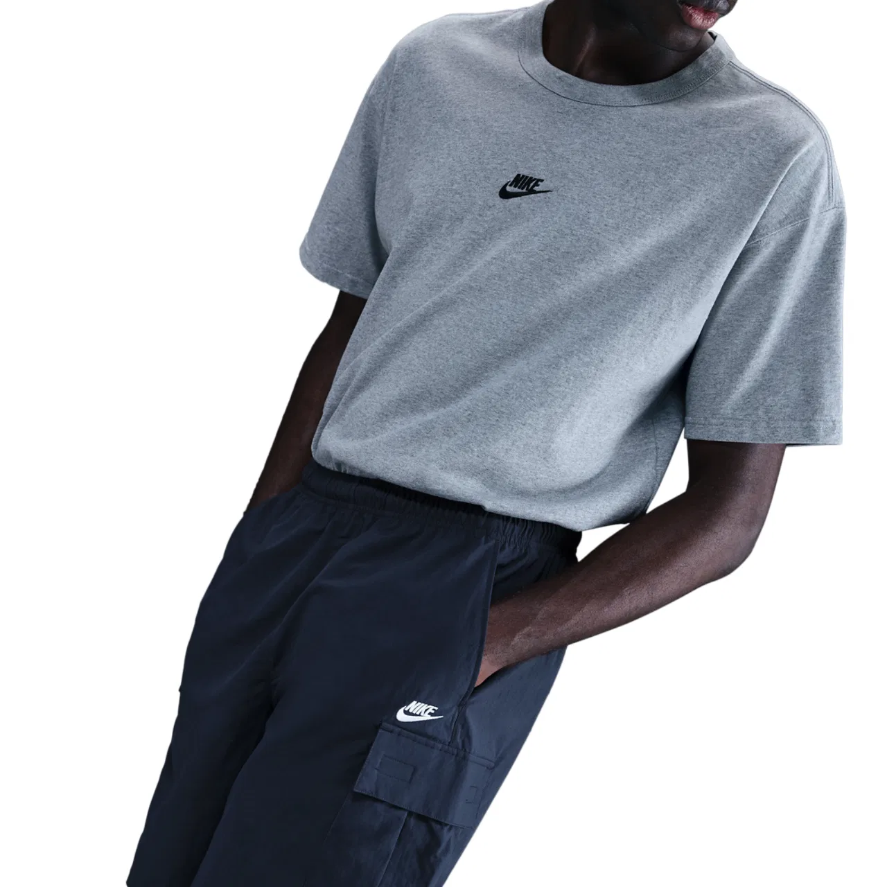 Мужские шорты с принтом Nike Club Utility, Obsidian/White — фото 3