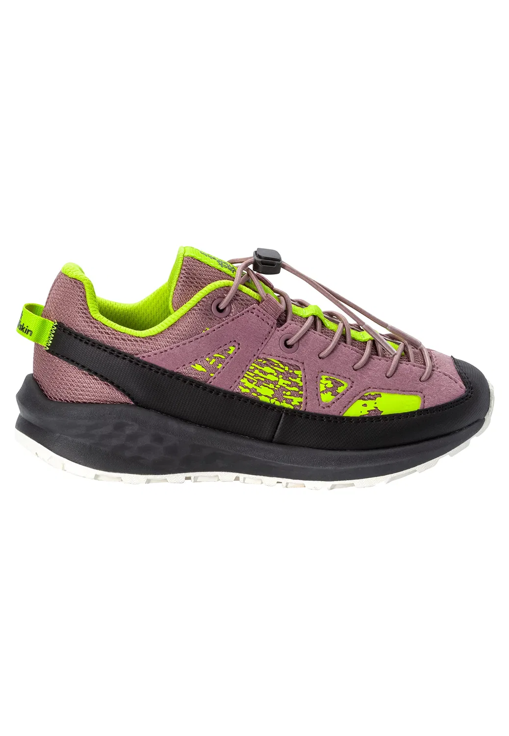Детские кроссовки для мальчиков дышащие Vili Low K Sneaker Jack Wolfskin, Ash Mauve — фото 2