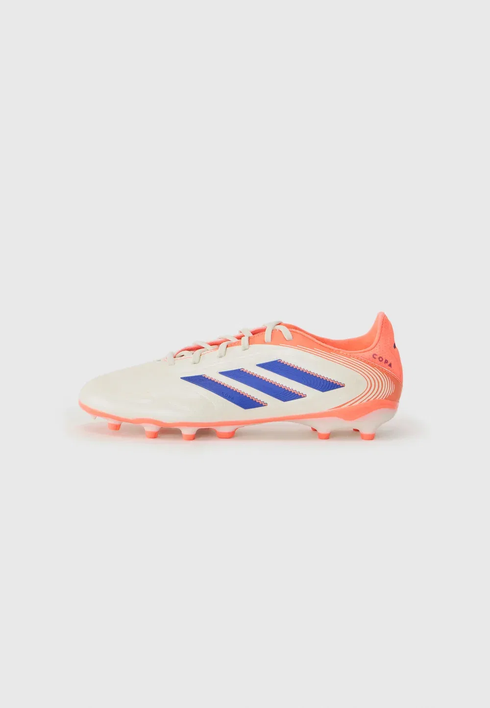 Футбольные бутсы Copa Pure III League унисекс для твердого грунта Adidas Performance, Off White/Lucid Blue/Signal Coral