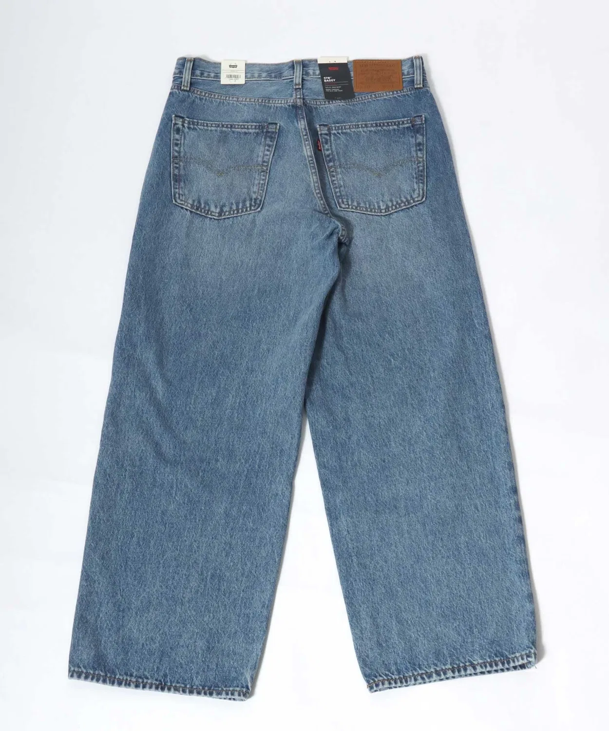 Мужские джинсы свободного кроя с потертостями, модель 578 Baggy Levi's, Light Indigo Blue — фото 3