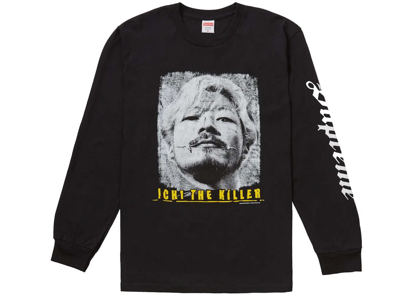 Мужская футболка с длинным рукавом с принтом Ichi The Killer Supreme, Black