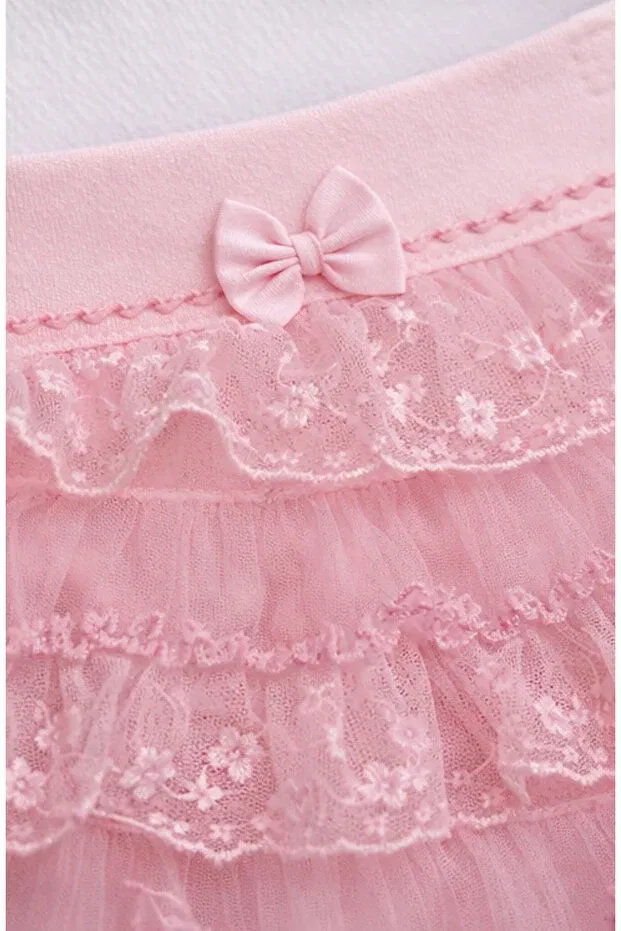 Детский комплект для девочек хлопковый Kardeşler Bebe, Lilac-Pink — фото 3