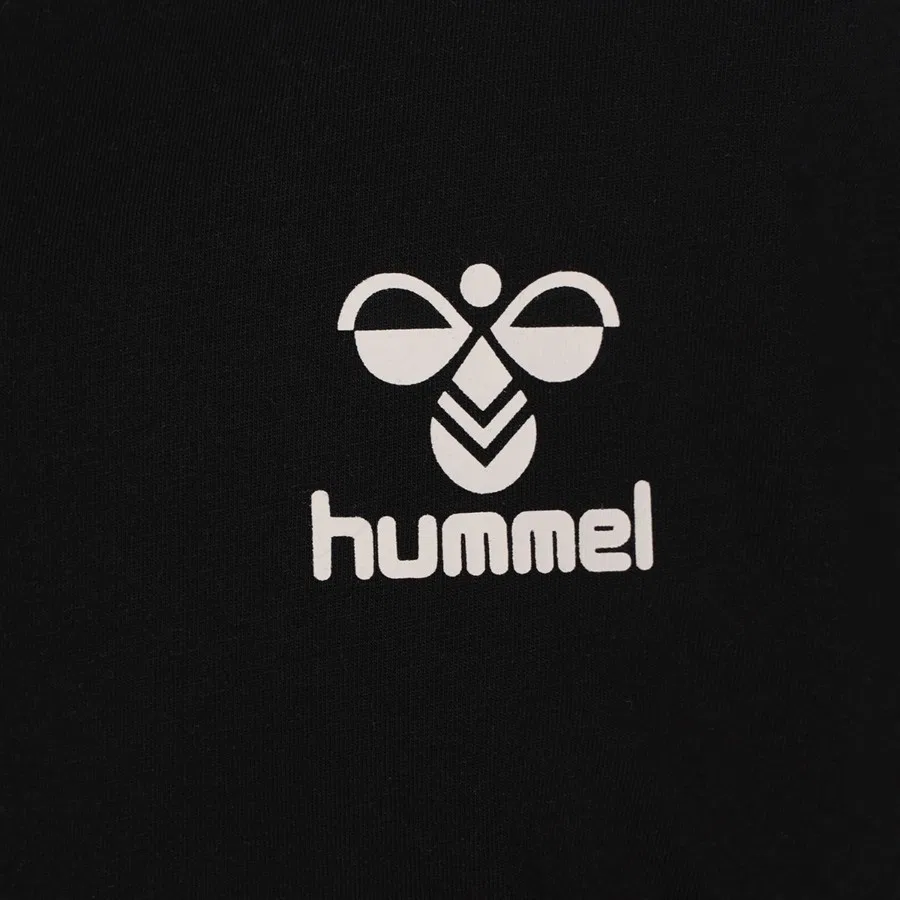 Детская футболка с круглым вырезом Laures Hummel, Черный — фото 4