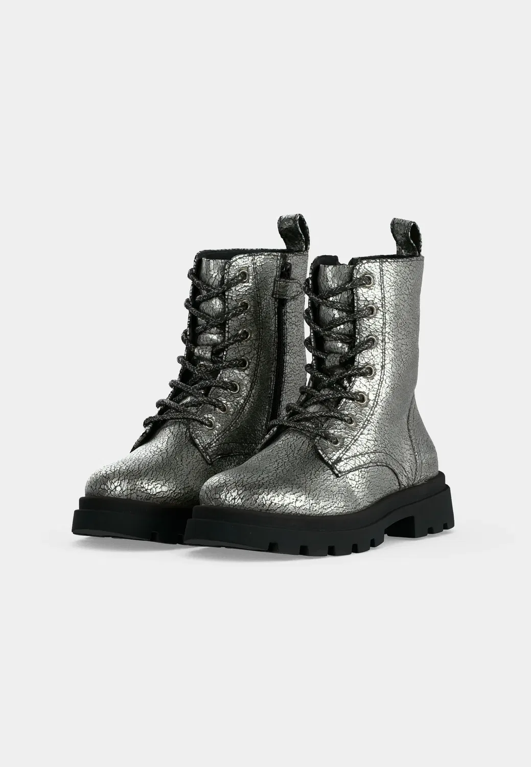 Унисекс - ботильоны на шнуровке Yourturn Kids By Zalando, Silver-Coloured — фото 3