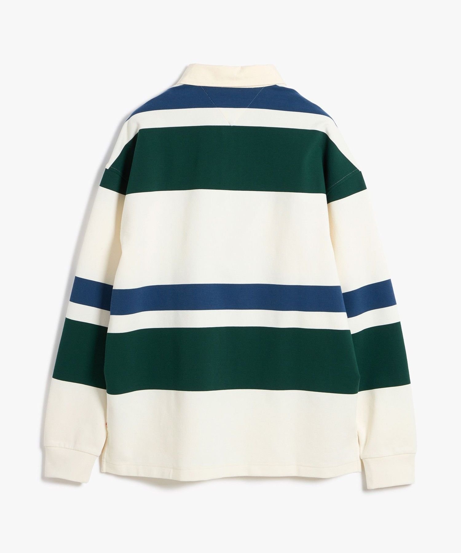 Свободная полосатая регбийная толстовка TOMMY HILFIGER, White Other 0FA — фото 4