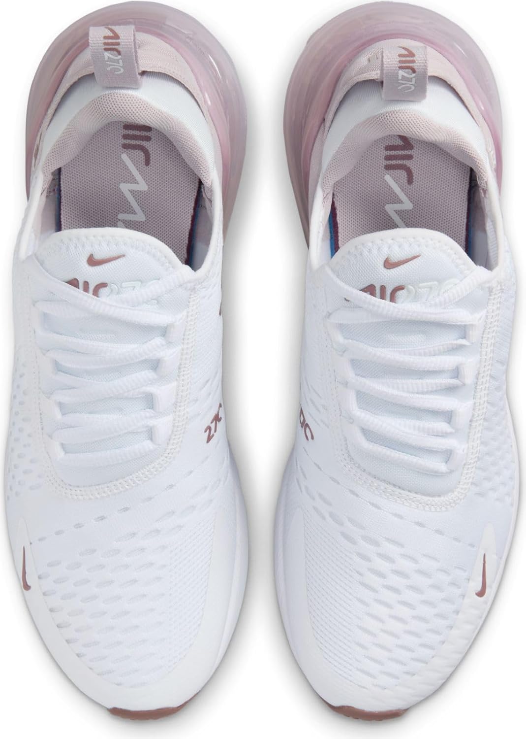 Женские кроссовки Nike Air Max 270, White Platinum Violet Smokey Mauve Black — фото 4