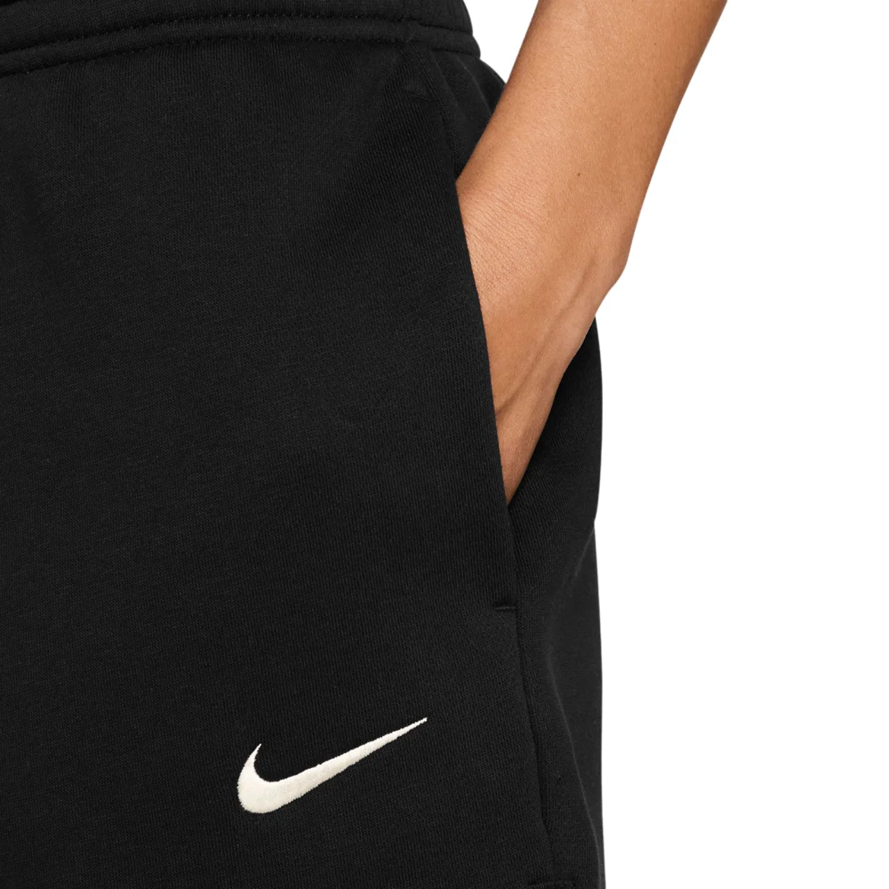 Женские шорты Phoenix Fleece MR Nike, цвет Sail/Black — фото 4