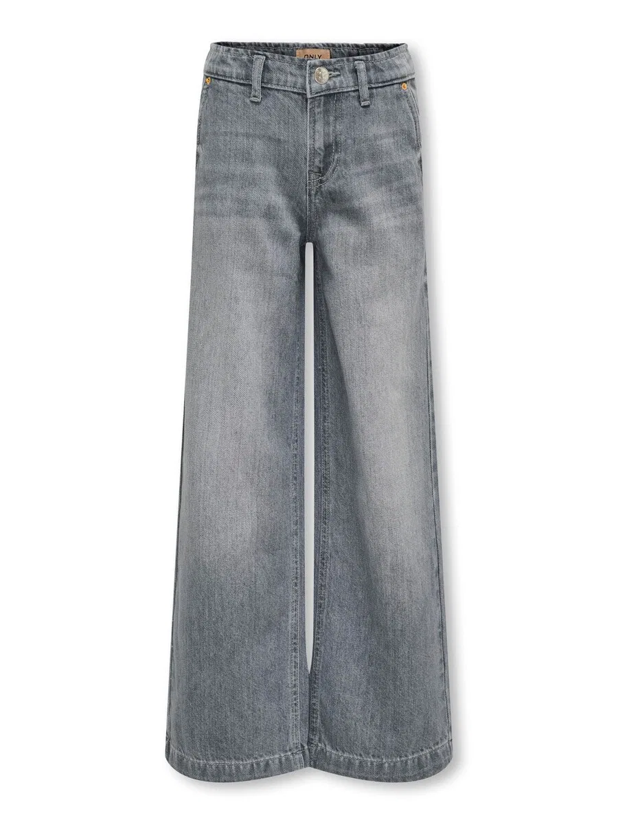 Джинсы ONLY GIRLS Wide leg Jeans 'KMGComet' серого цвета