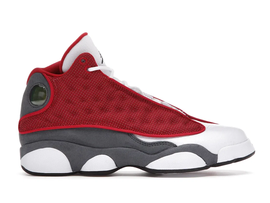 Детские кроссовки высокие с ретро-дизайном Jordan 13 Retro Jordan, Gym Red/Flint Grey-White-Black