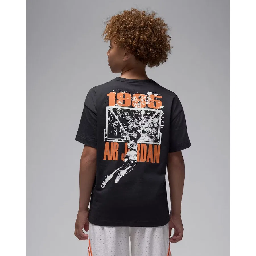 Футболка с принтом Jordan JDB MJ 85 Shatter SS Tee Nike, Молочный — фото 2