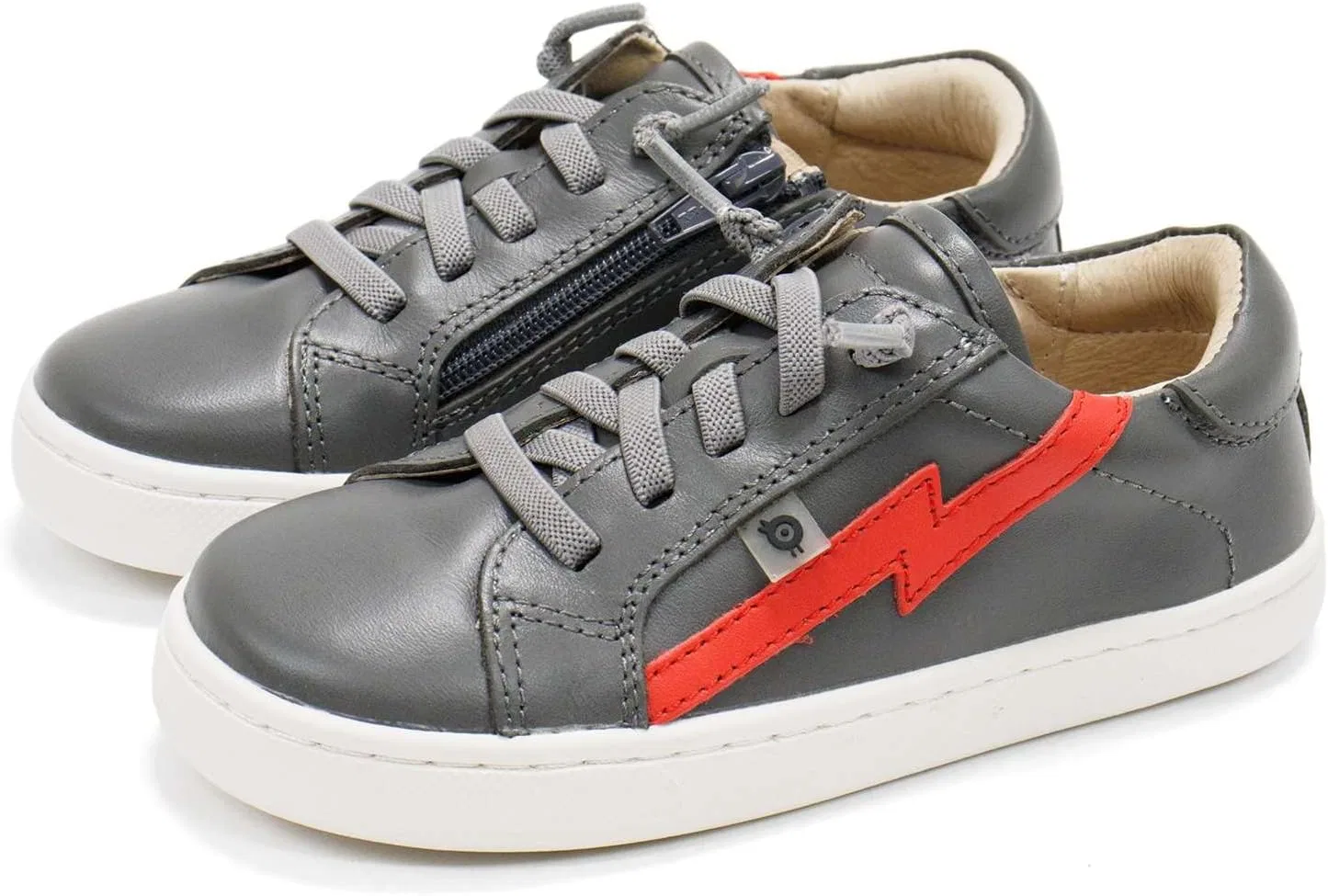 Детские кроссовки для девочек Bolty Runner Old Soles, Grey Bright Red — фото 2