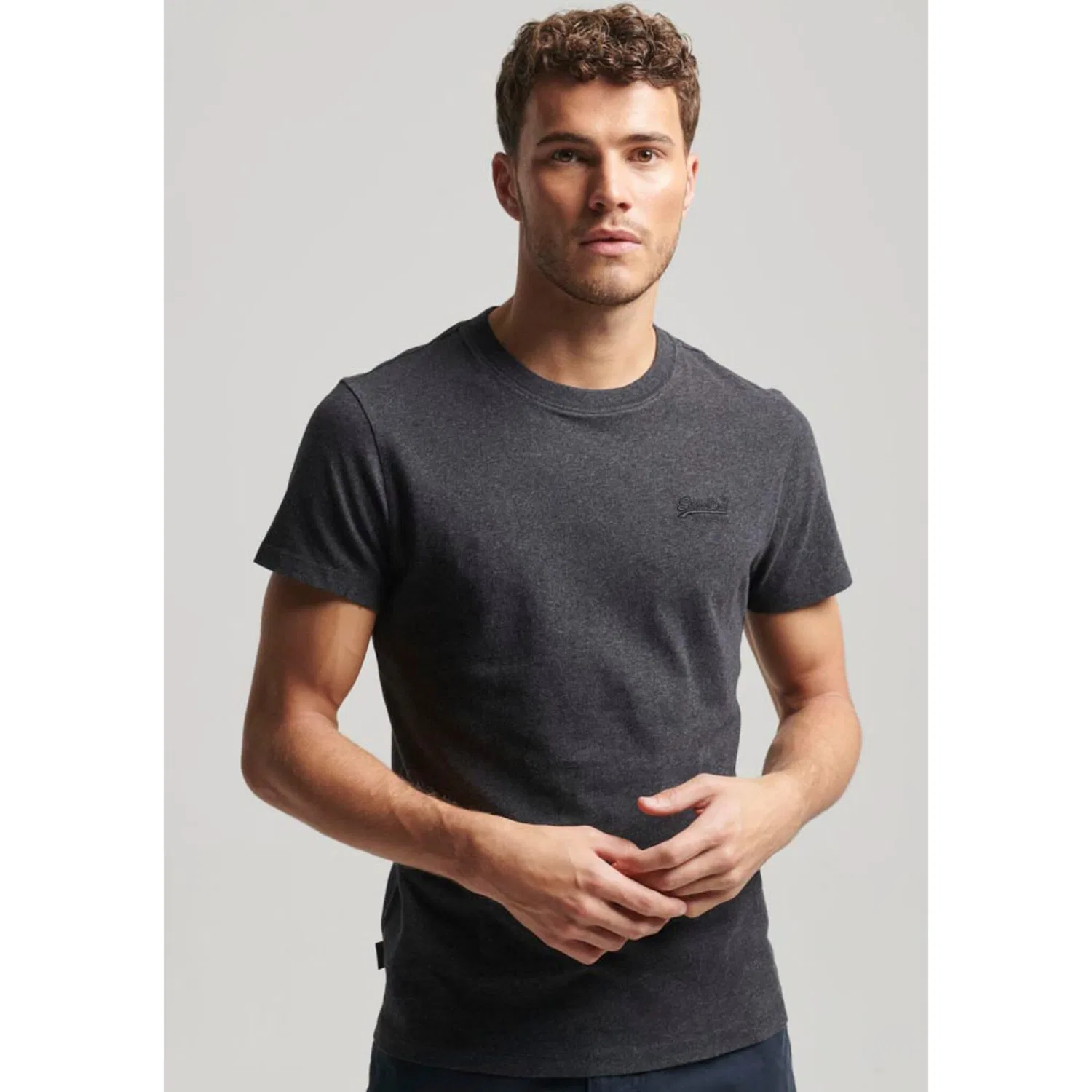 Детская футболка с логотипом Superdry, Raven Black Marl