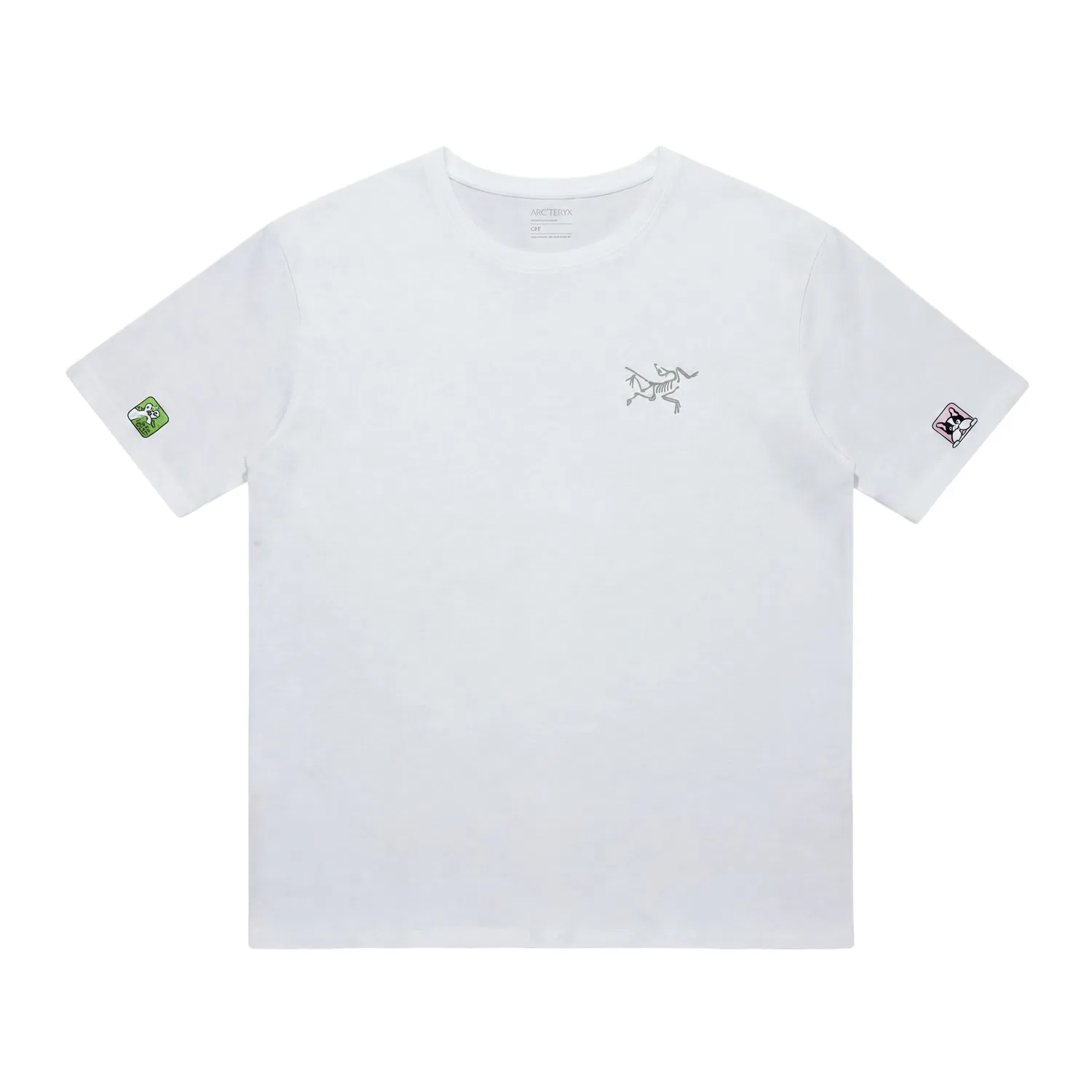 Футболка с круглым вырезом, унисекс, Arcteryx, Ivory White