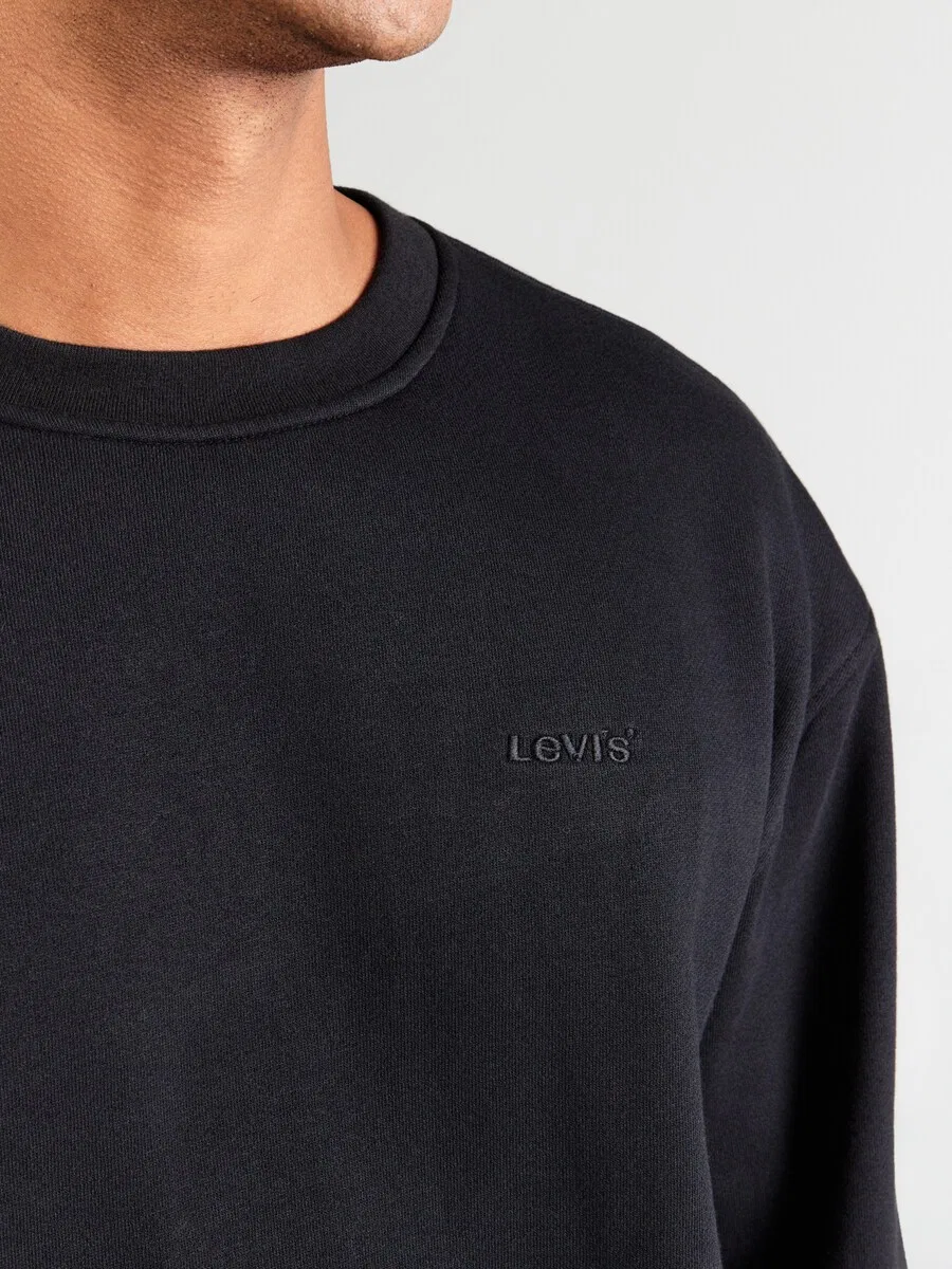 Толстовка LEVI'S 'Levi's Sweats Crew' черного цвета — фото 3