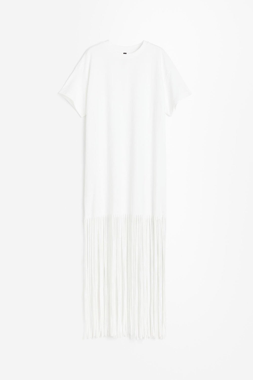 

Платье H&M Fringe-trimmed T-shirt, белый