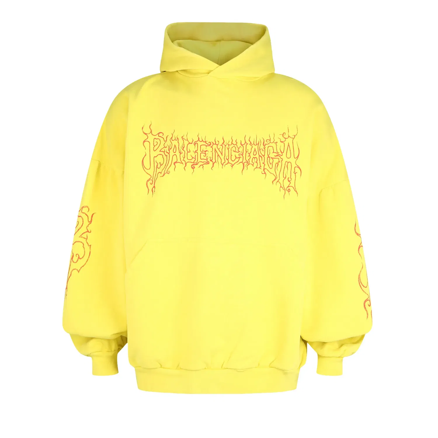 Худи Balenciaga Darkwave Medium Fit, желтый