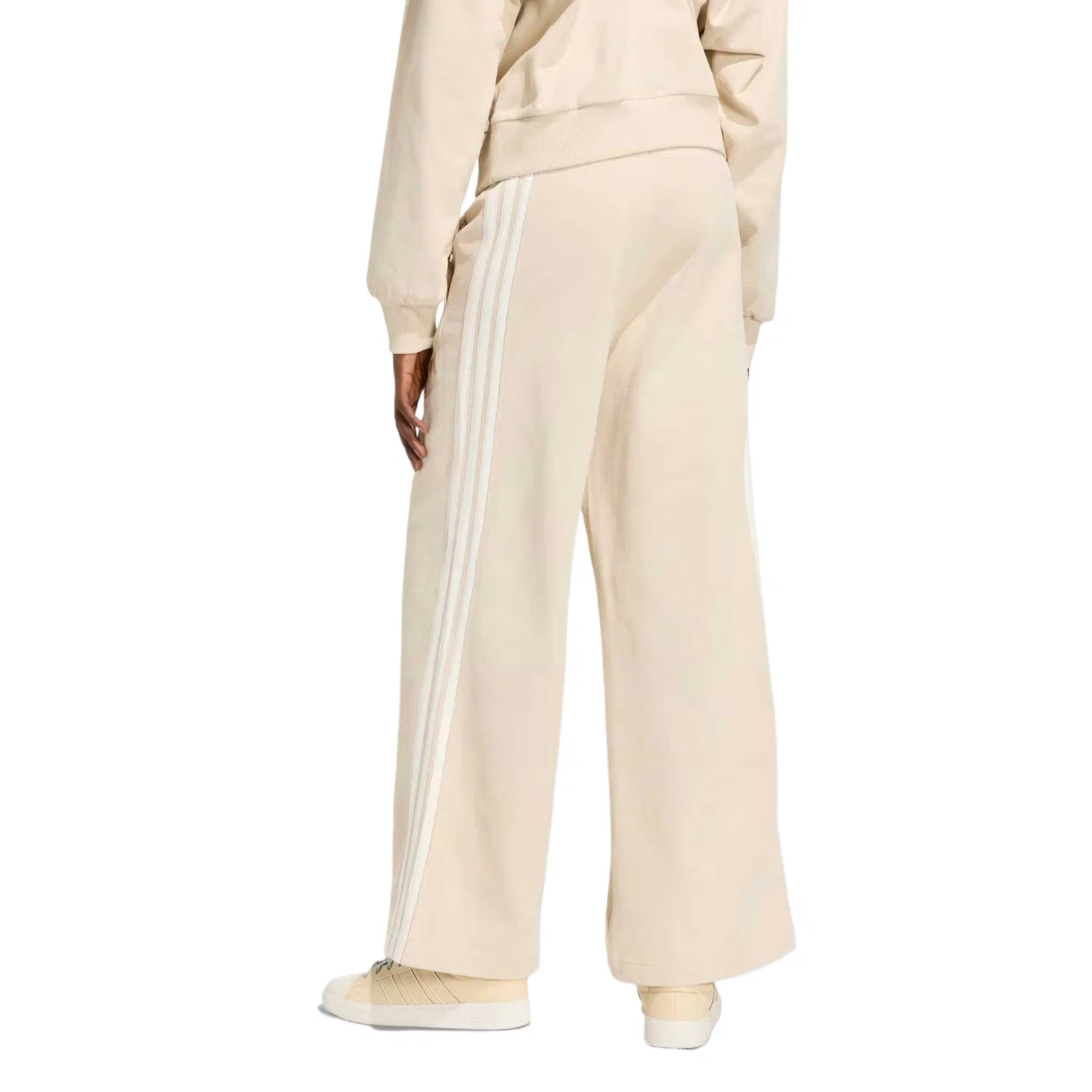 Женские брюки свободного кроя с широкими штанинами Crystal Linen/Ecru Adidas, Crystal Linen/Ecru — фото 4