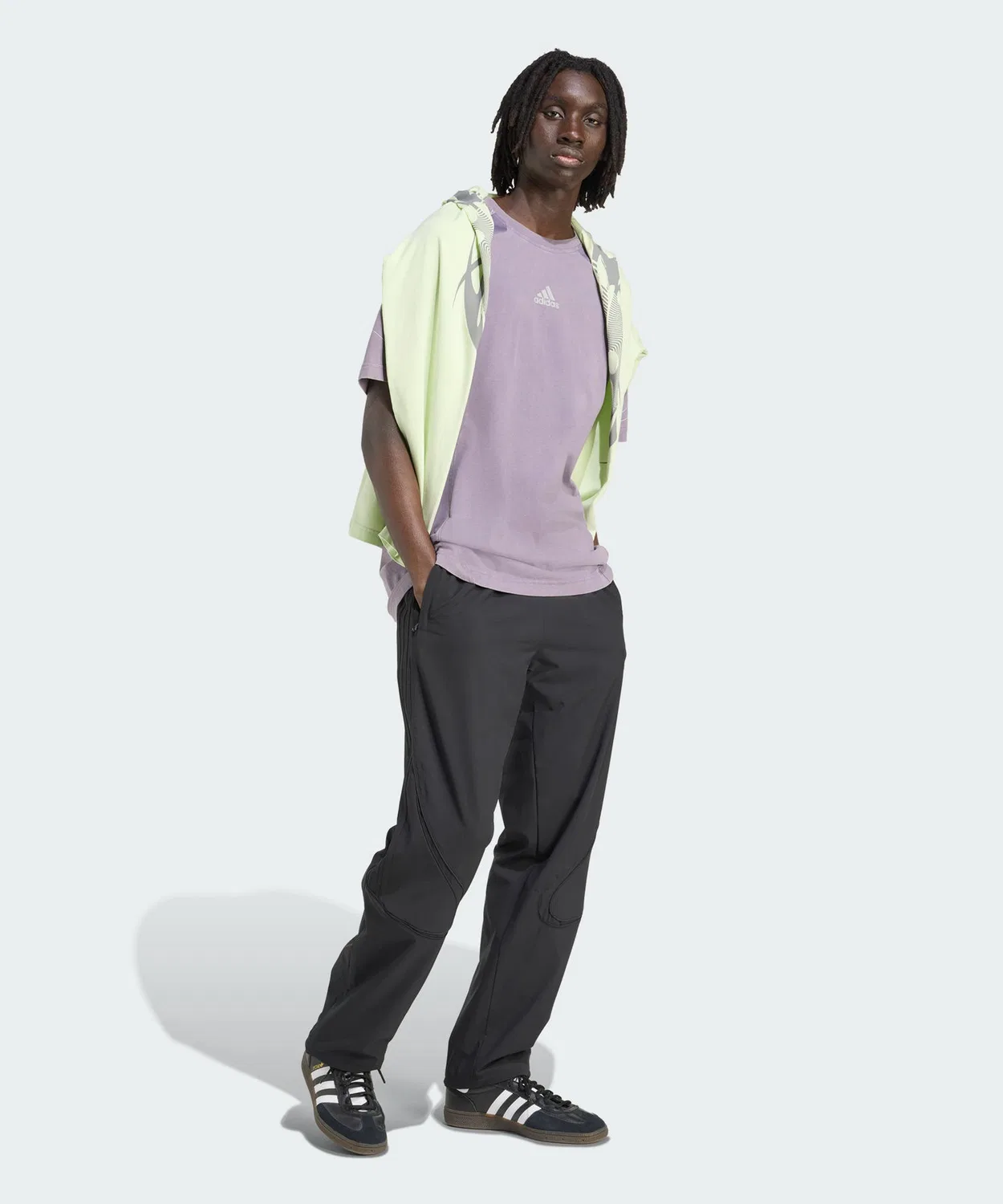 Мужская футболка с графическим принтом Adilenium Team Geist Adidas, Violet — фото 3