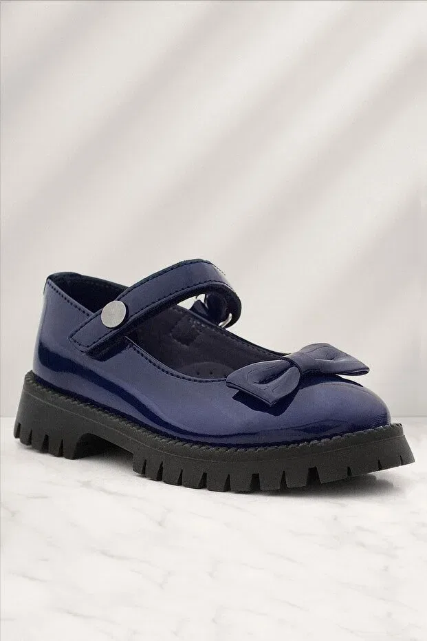 Детские туфли для девочек с ортопедической подошвой Rakerplus, Navy Blue