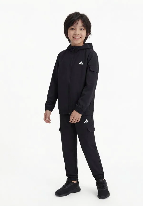 Детский спортивный костюм, куртка для тренировок унисекс Adidas Performance, Black/White
