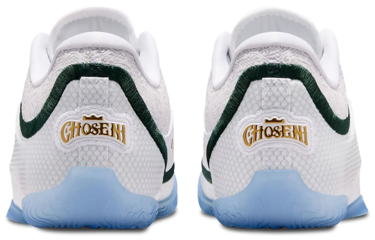 Кроссовки для мальчиков LeBron XXIII Nike, цвет White/Smoke Grey/Stadium Green — фото 3