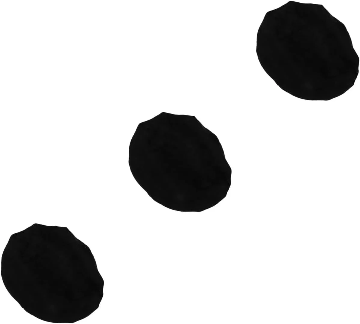 Шапочка для душа CALLARON, из чистого шелка, 3 шт, Black