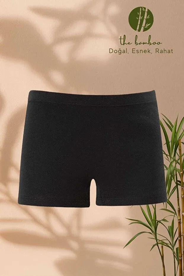 Детские боксеры для девочек органические Erdem Iç Giyim, Black — фото 3