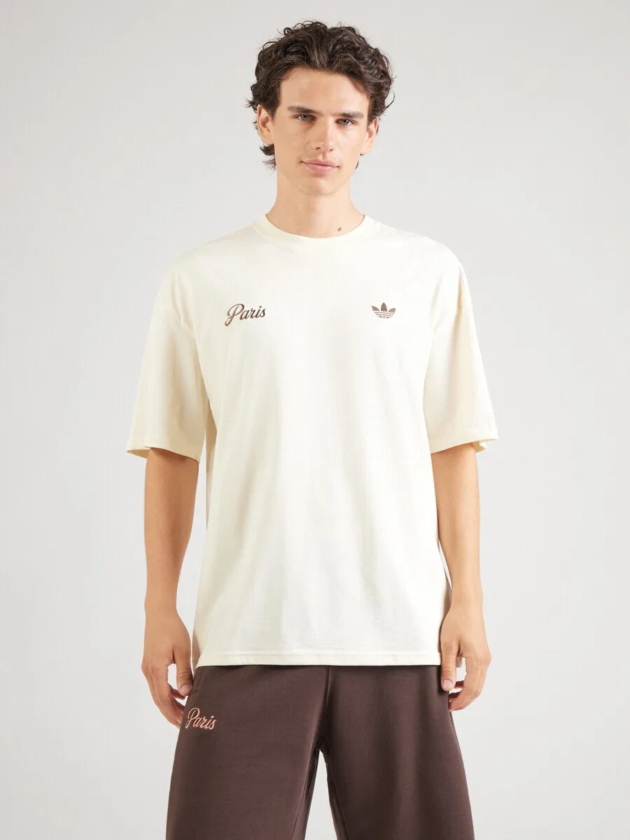 Футболка ADIDAS ORIGINALS 'Paris' белого цвета — фото 2