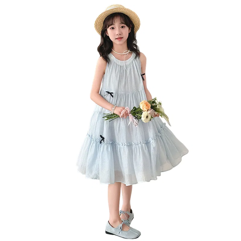Детское платье с круглым вырезом Lanza, Light Blue