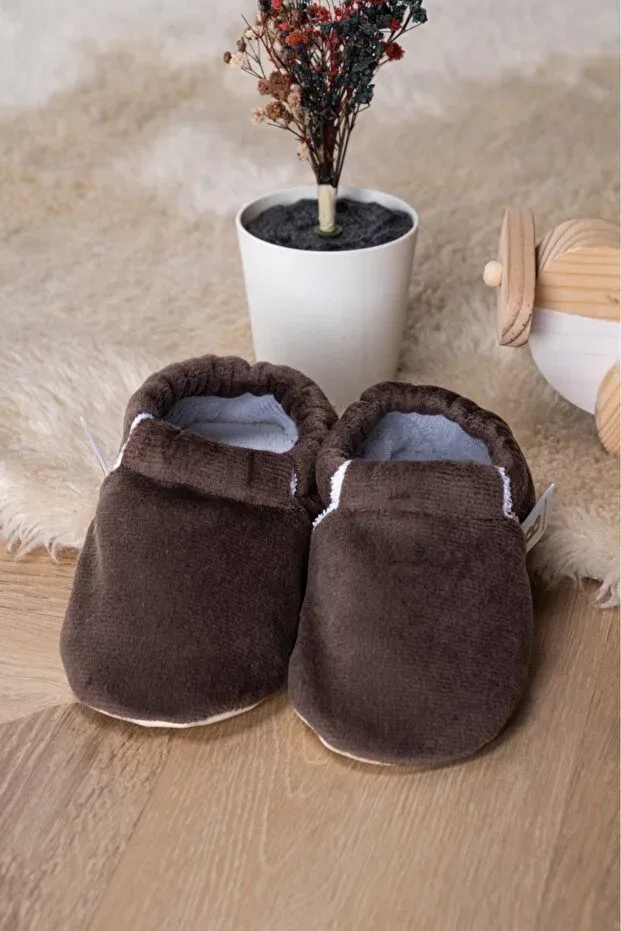 Детские пинетки для новорожденных с антискользящей подошвой Buude Kids, Brown — фото 2