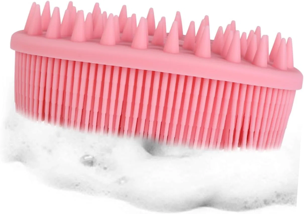 Щетка для тела силиконовая, LIFKOME, 2 шт, 12.5x8x4.5 см, Rosa