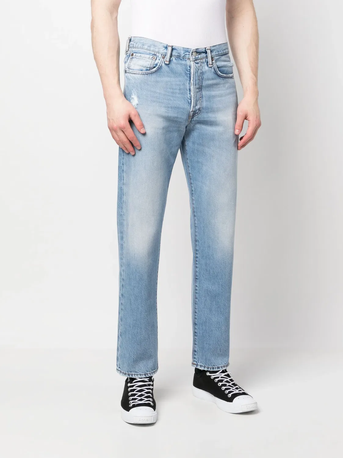 Acne Studios Джинсы из хлопка, синие — фото 3
