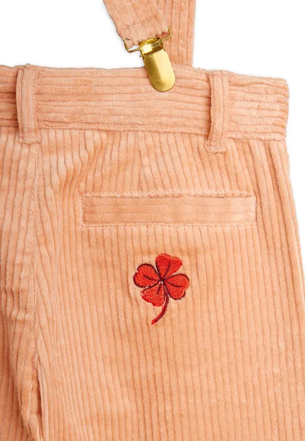 Комбинезон с лямками хлопок Clover Mini Rodini, pink, розовый — фото 3