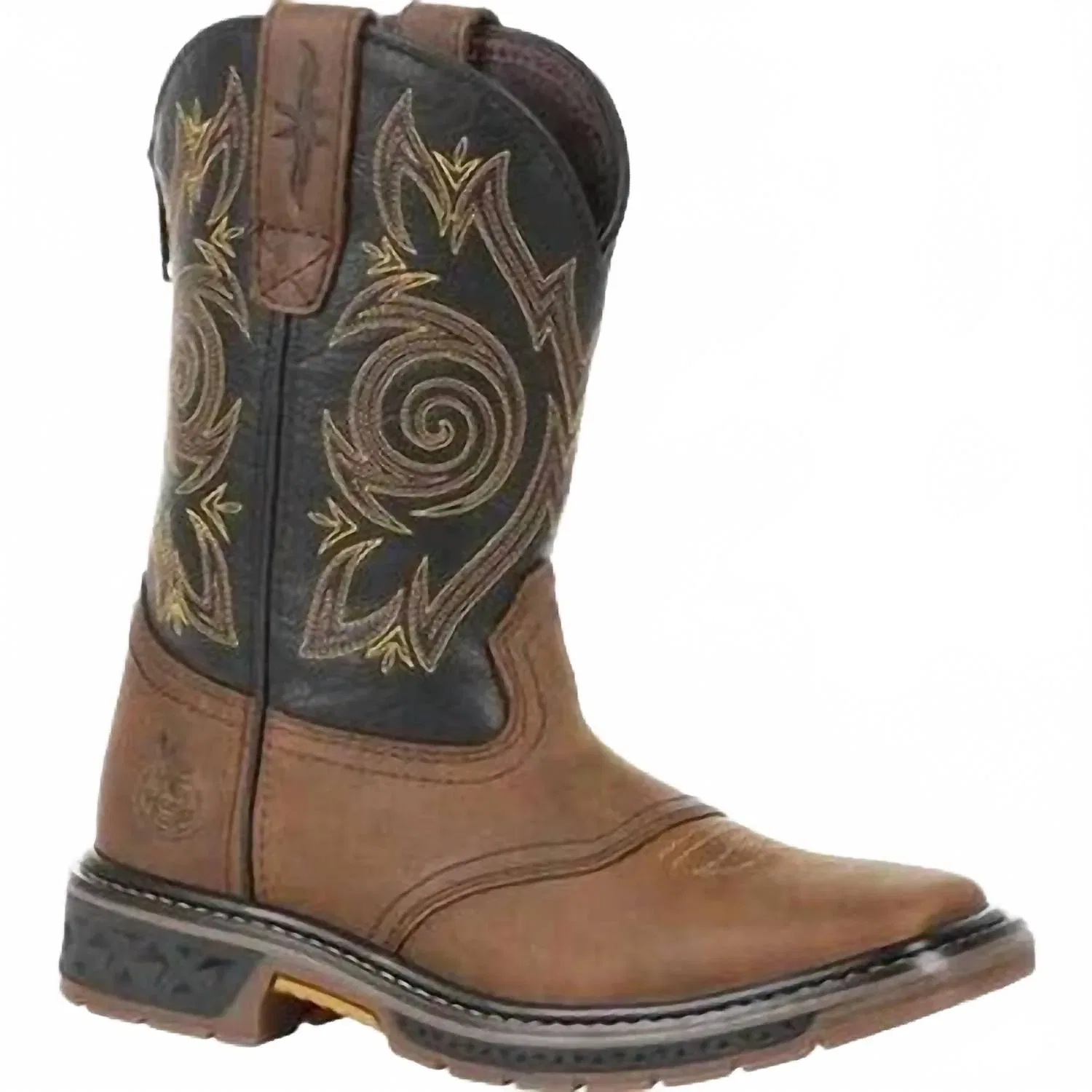 Детские ковбойские сапоги на молнии модель Carbo-Tec Lt Pull-On Saddle Boot Georgia Boot, черный
