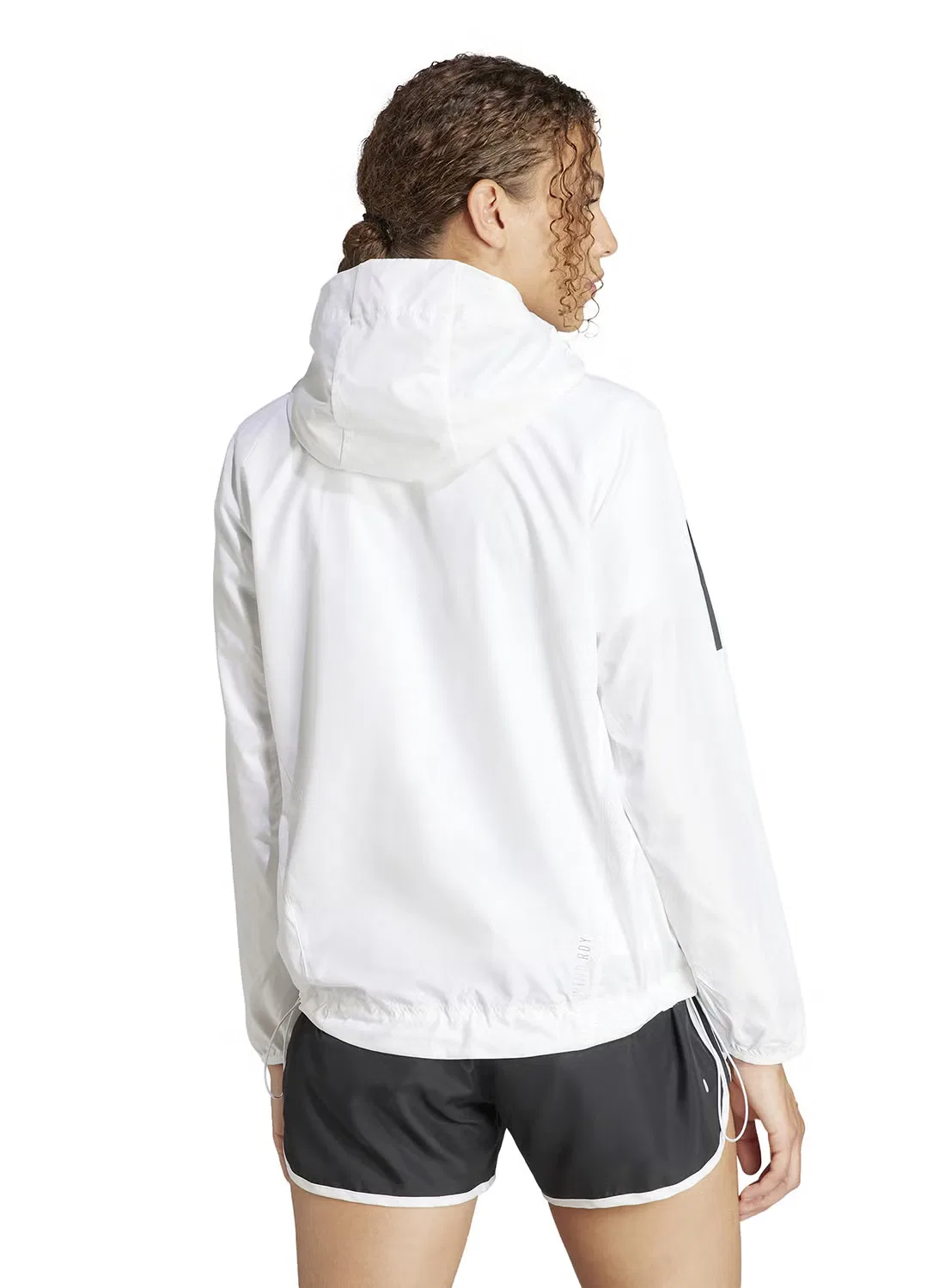 Куртка ветрозащитная с длинным рукавом Own the Run Adidas, белый — фото 2