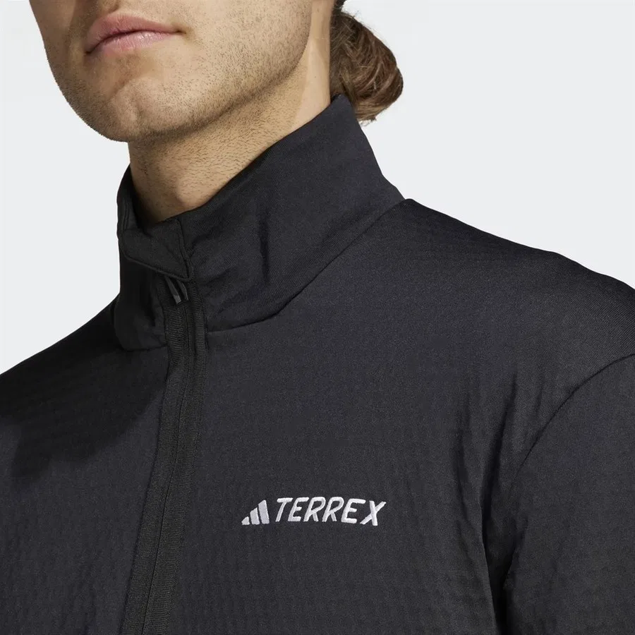 Куртка-флис с полной застежкой-молнией Terrex Multi Light Fleece Full-Zip Jacket adidas, Черный — фото 3