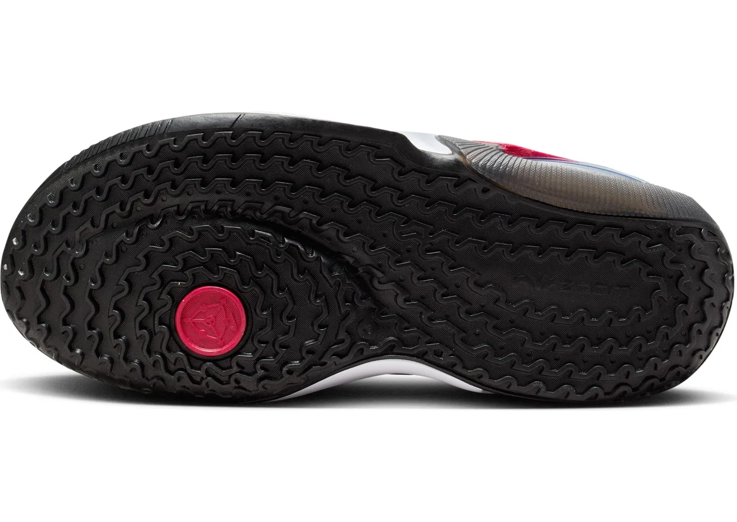 Детские баскетбольные кроссовки для мальчиков с высоким берцем NIKE Air Zoom Crossover 2 NIKE, Wolf Grey Gym Red Black University Blue — фото 4