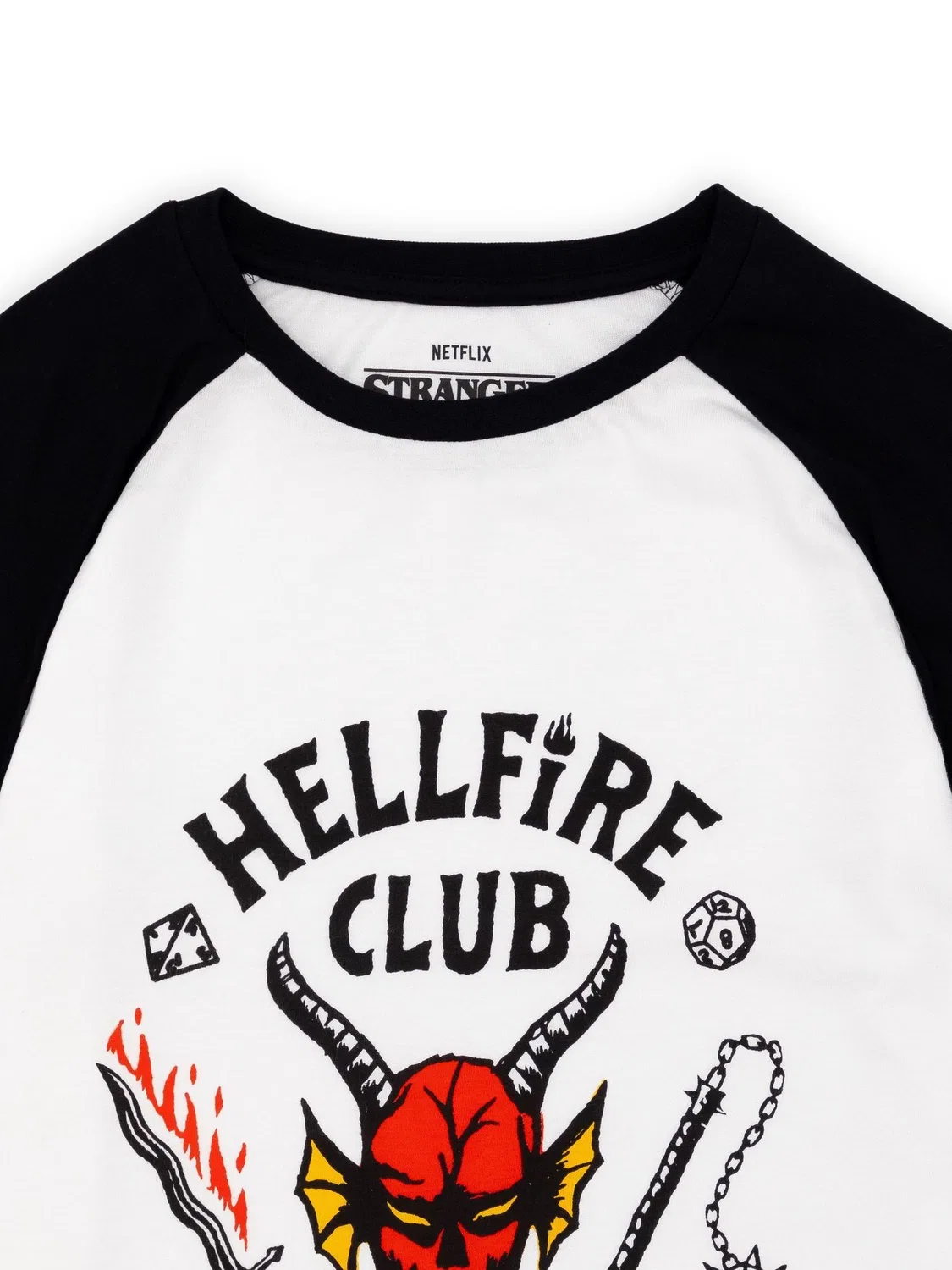 Футболка с принтом Stranger Things Hellfire Club Vanilla Underground, белый — фото 2