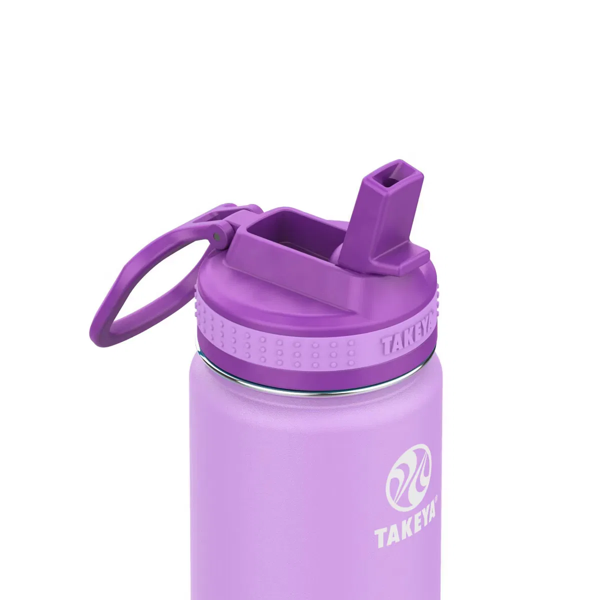 Детская бутылка для воды 473 мл с трубочкой и вакуумной изоляцией Actives Takeya, Lilac — фото 2