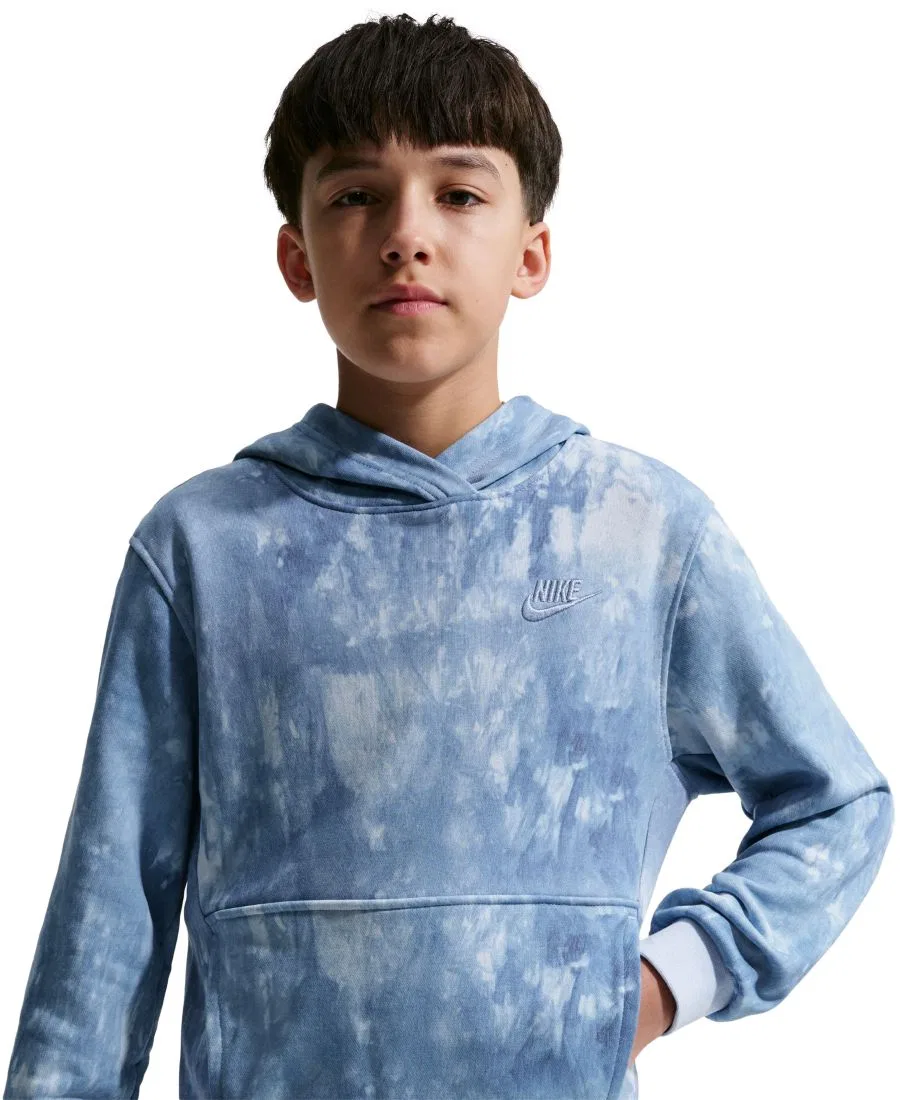 Худи с капюшоном и длинным рукавом из французского футера Nike Sportswear Club, Hydrogen/Work Blue — фото 2