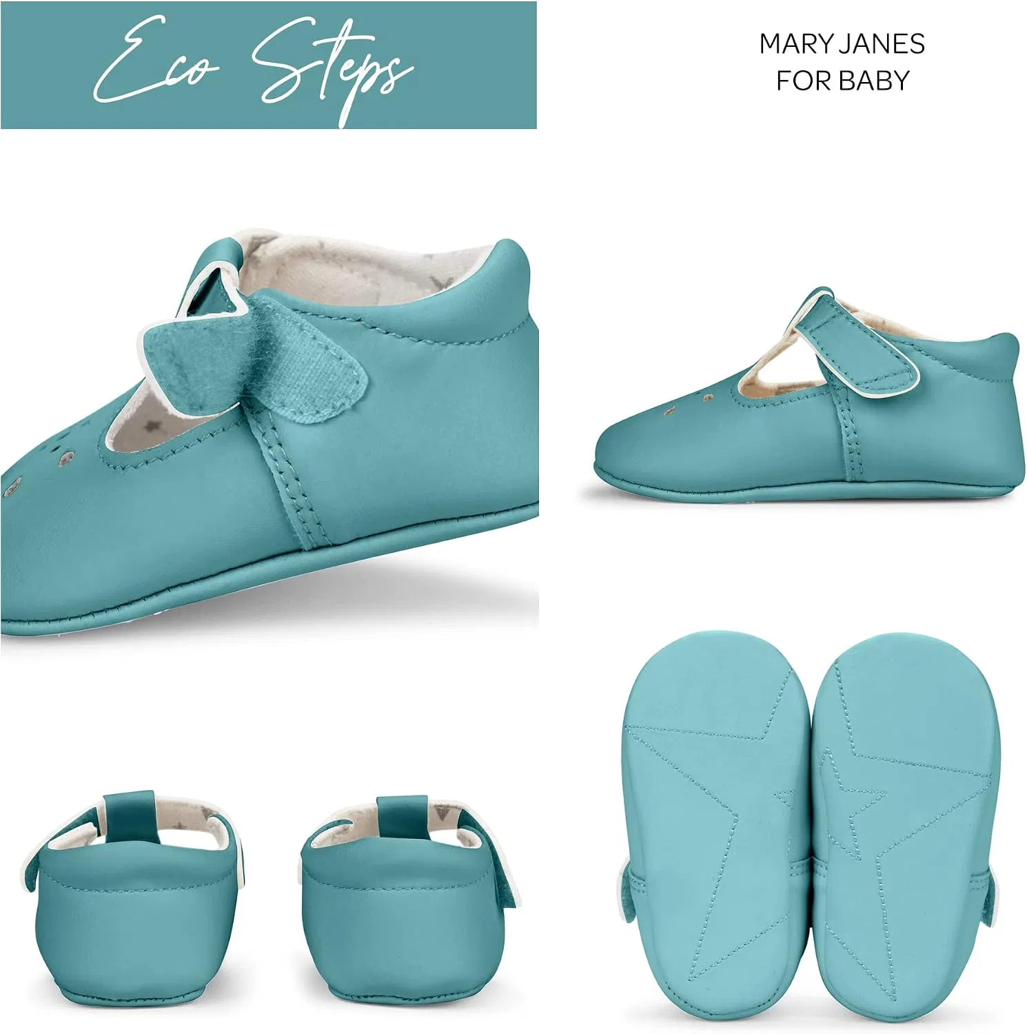 Детские туфли Мэри Джейн для девочек Mary Jane JuJuBe, Crystal Blue — фото 3