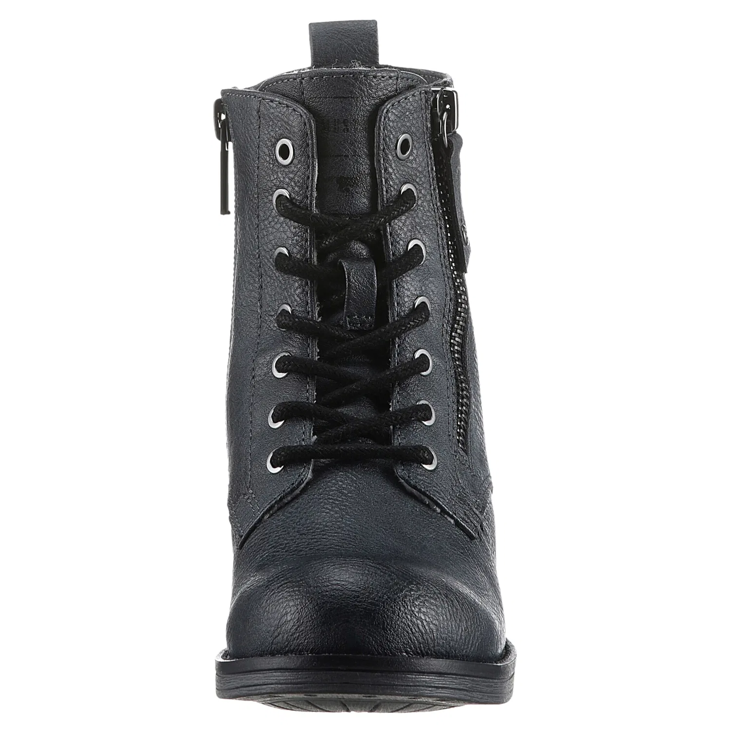Детские зимние ботинки на шнуровке и молнии Mustang Shoes, Navy Used — фото 4