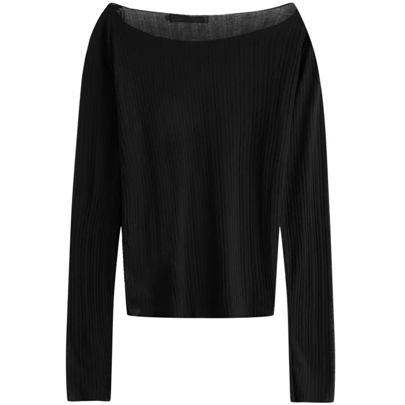Трикотаж с лодочкой Calvin Klein, Black — фото 4