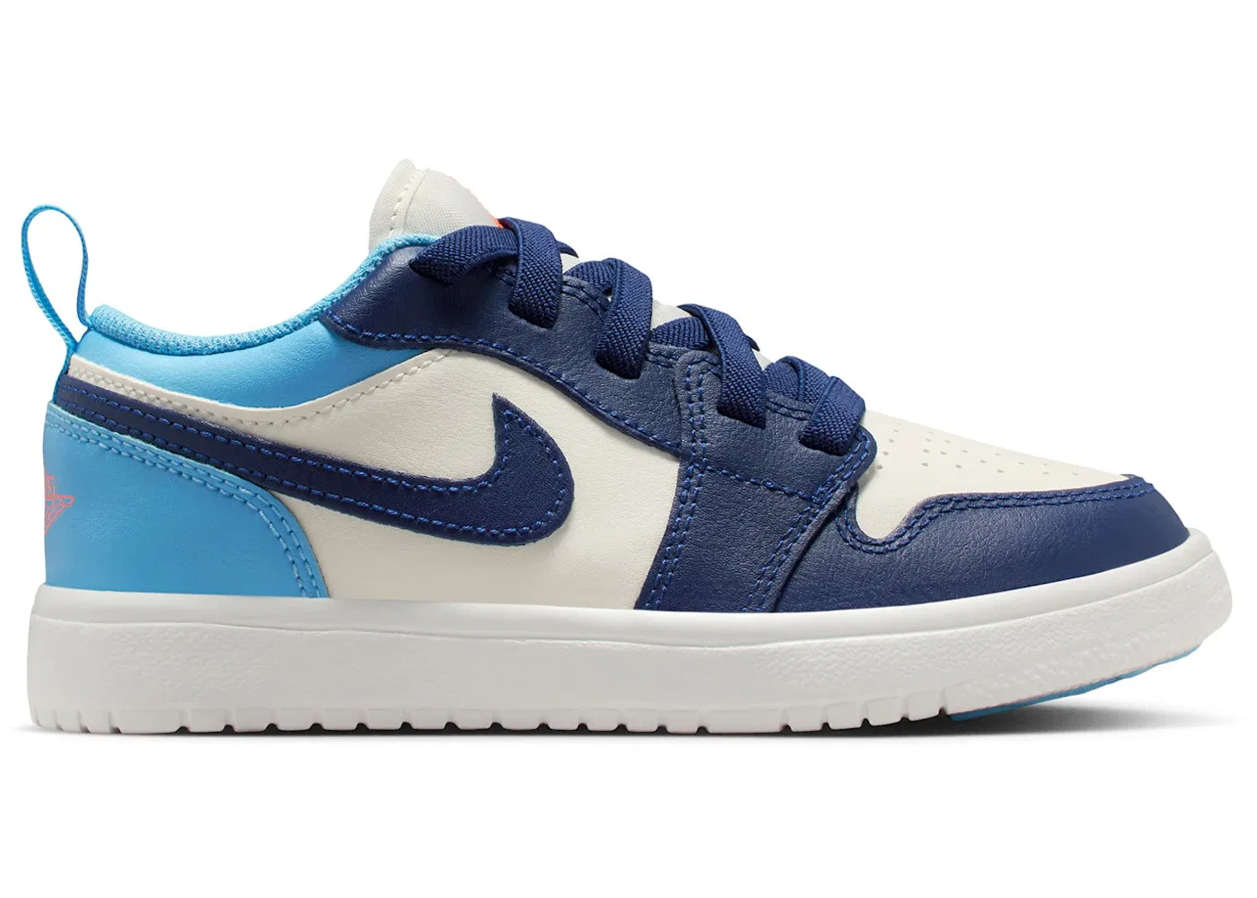 Детские кроссовки Lifestyle Jordan 1 Low ALT Jordan, Sail/Blue Chill/Hot Lava/Blue Void