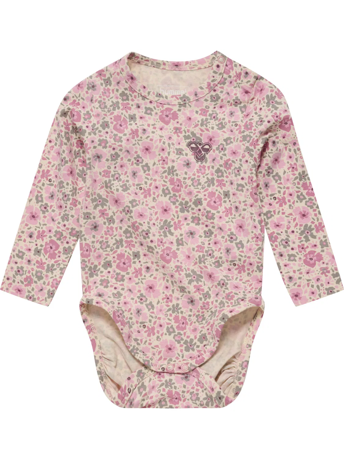 Детский боди-комбинезон с длинным рукавом Hmlmini Madchen Hummel, Rosa / Bonbonrosa